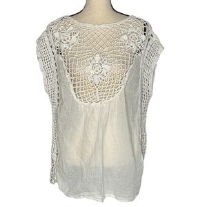 Free People Floral Crocheted Boho Style Tunic
